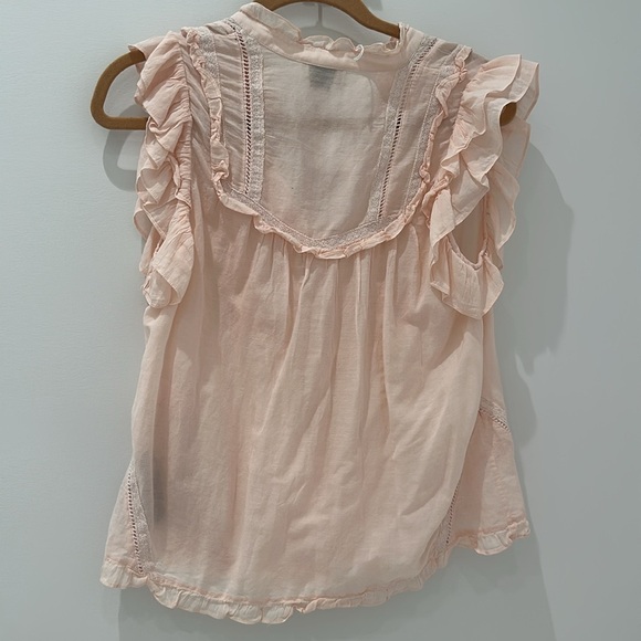 Zadig & Voltaire Ladies Cotton Blend Blouse Top Sleeveless Top size Large - Picture 4 of 8